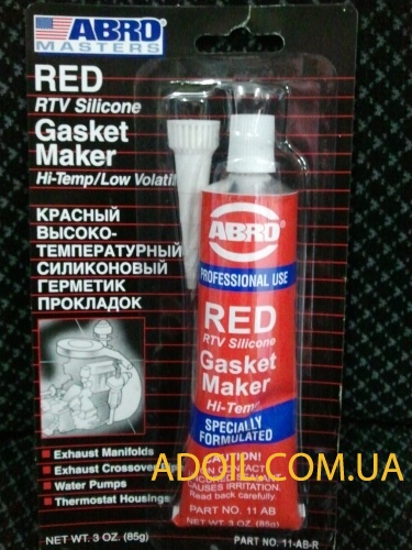 ABRO Красный герметик прокладок