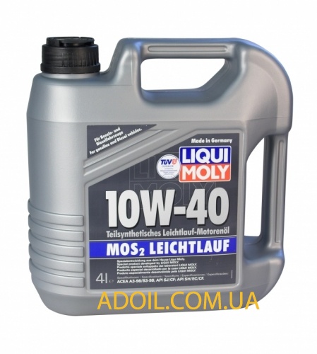 LIQUI MOLY 10w-40 MoS2 Leichtlauf 4л.